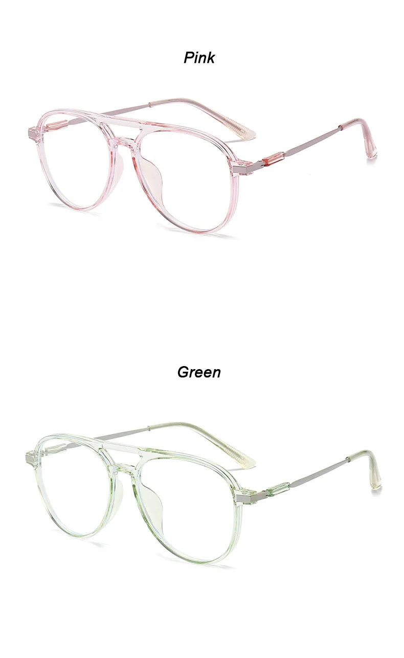New Round Reading Glasses Oval Personality Presbyopia For Man Optical Frame Magnifier Full Rim Anti-Blue Female Fashion