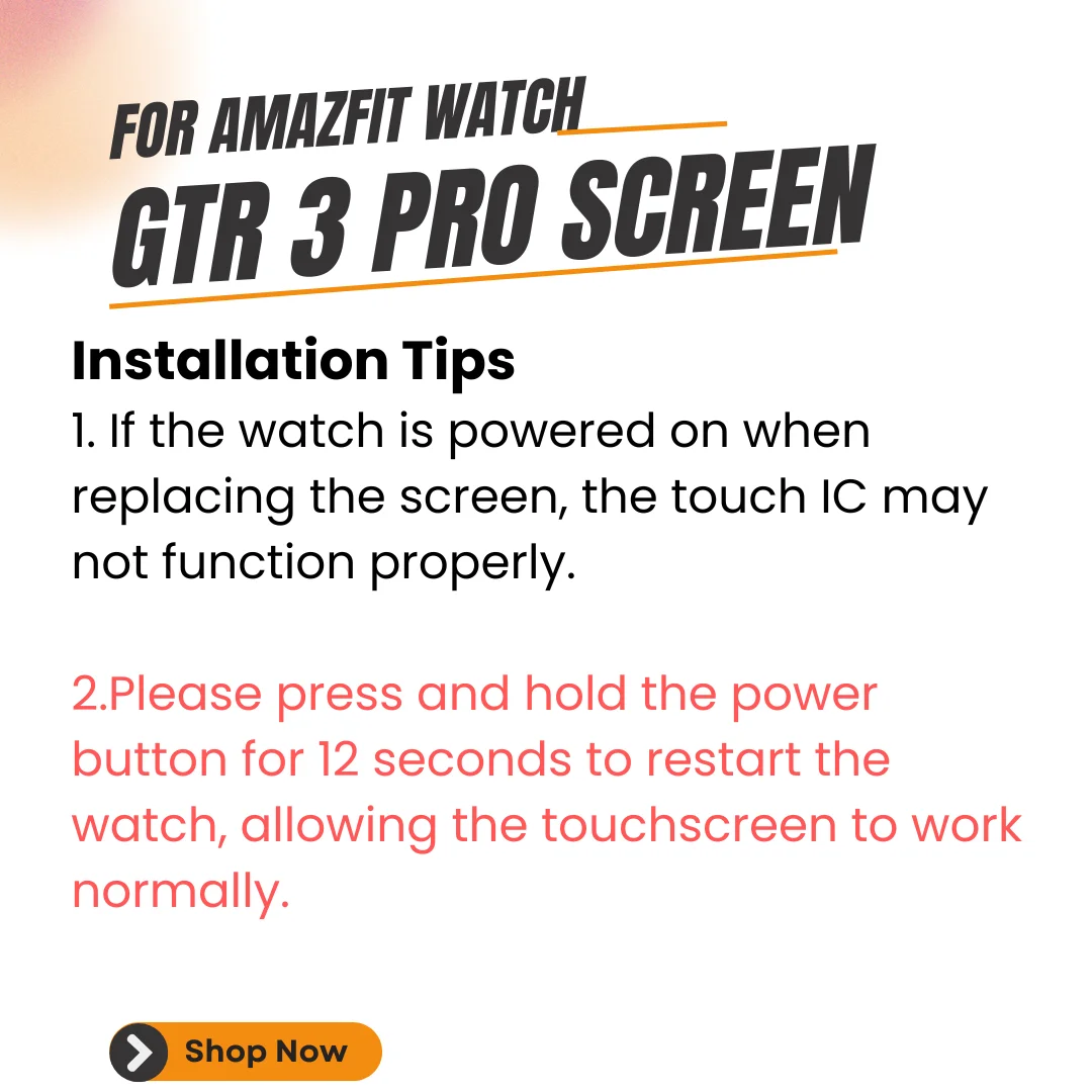Für Amazfit GTR 3 Pro LCD Display Touchscreen Digitizer Montage Für Huami Amazfit GTR 3 Pro 3 Pro – Detail 4