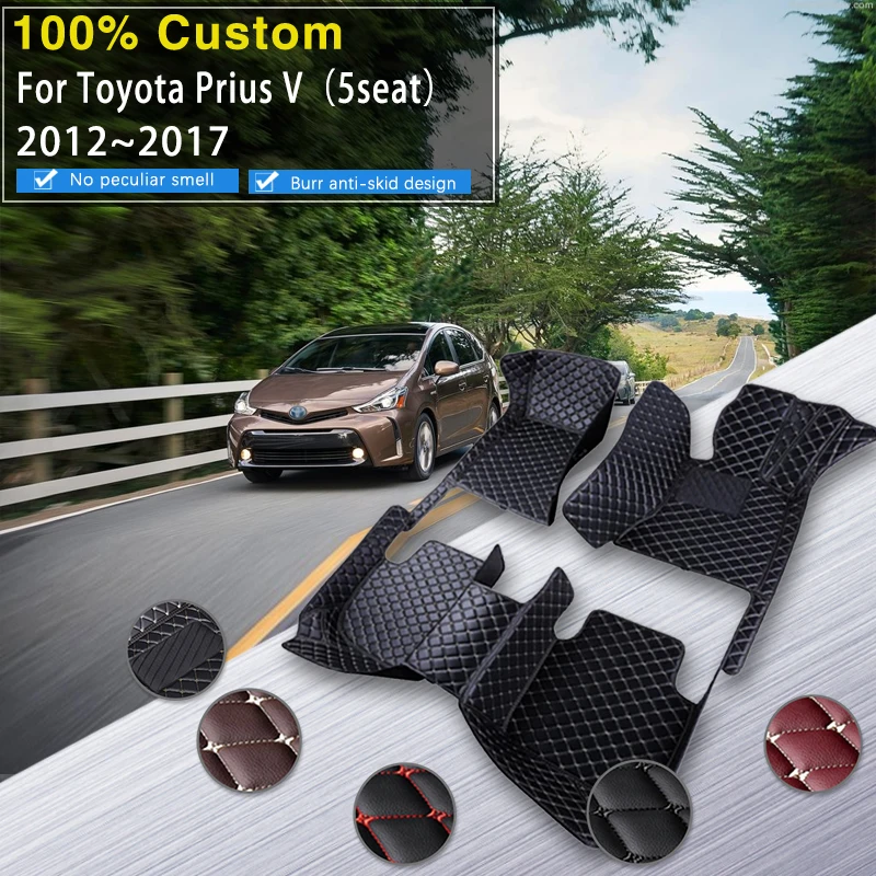 

Hybrid Vehicle Car Mats Floor For Toyota Prius Plus V α ZVW40 ZVW41 2012~2017 5seat Waterproof Cocho Floor Mats Car Accessories