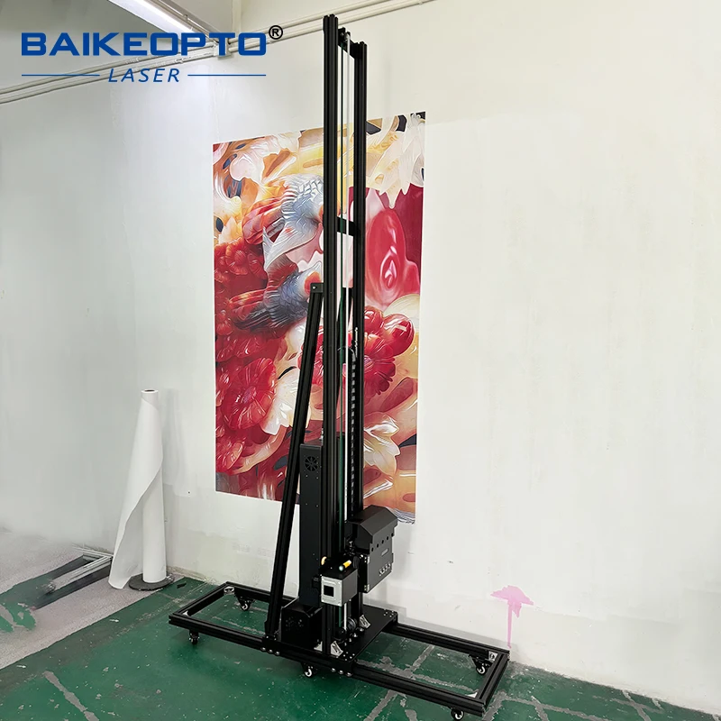 High Quality Vertical 3D UV Printer Wall Printing Machine  Direct Wall CMYKW UV Drawing Machine