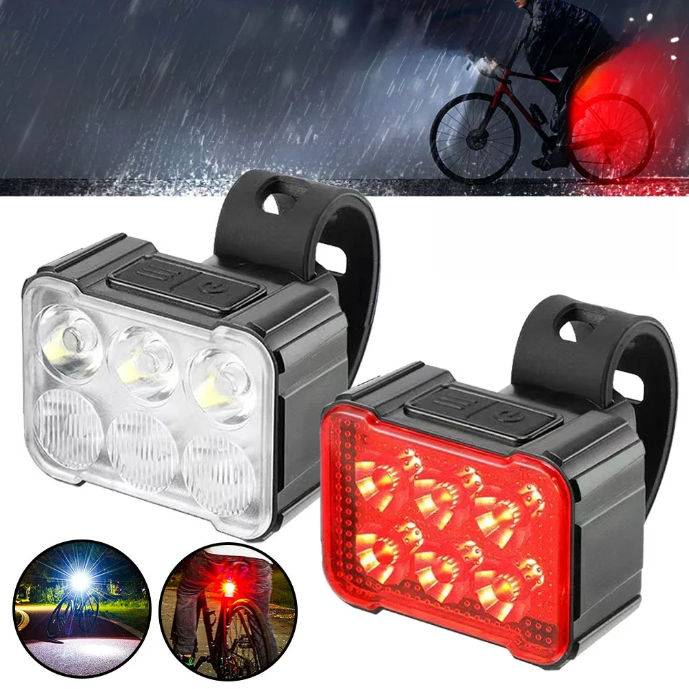 AliExpress VASTFIRE Red/White Cycling Taillight 6 lamp Headlight Bicycle Lights Bike Safety Warning Light LED USB