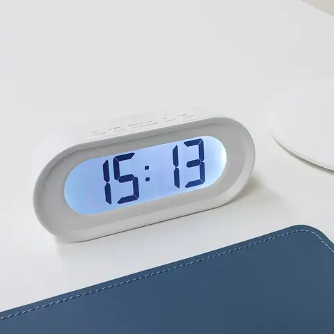 미니 탁상 알람 시계 led 무소음 전자 디지털 책상 무선 건전지 탁상용 시계