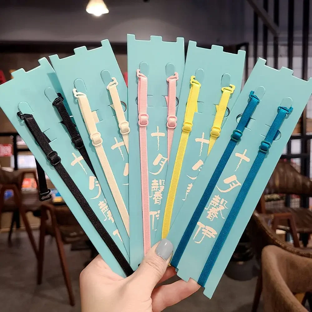 Sangle de soutien-gorge invisible en nylon, 1 paire, accessoires d'été pour documents de bonbons