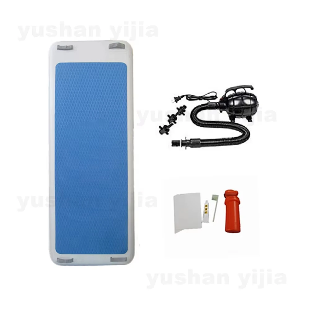 Custom 220 cm  Inflatable Water Yoga Mat Water Fitness Mat Inflatable Floating Yoga Pod Platform For Pool  or  Water Sports