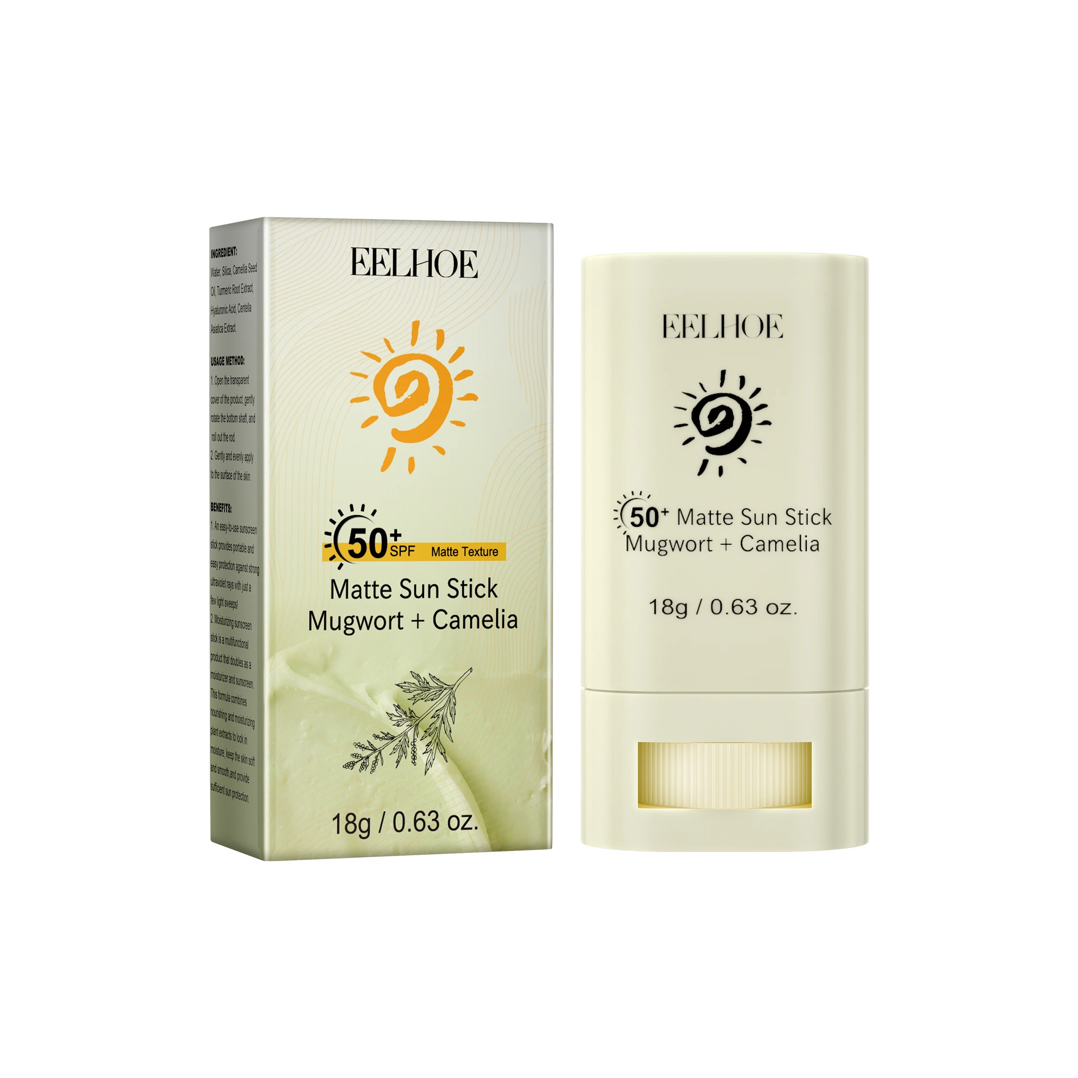 Eelhoe Matte Protective Stick Anti-uv Anti-aging Sunscreen Spot Moisturizing Refreshing Anti-sweat Non-sticky Protective Stick