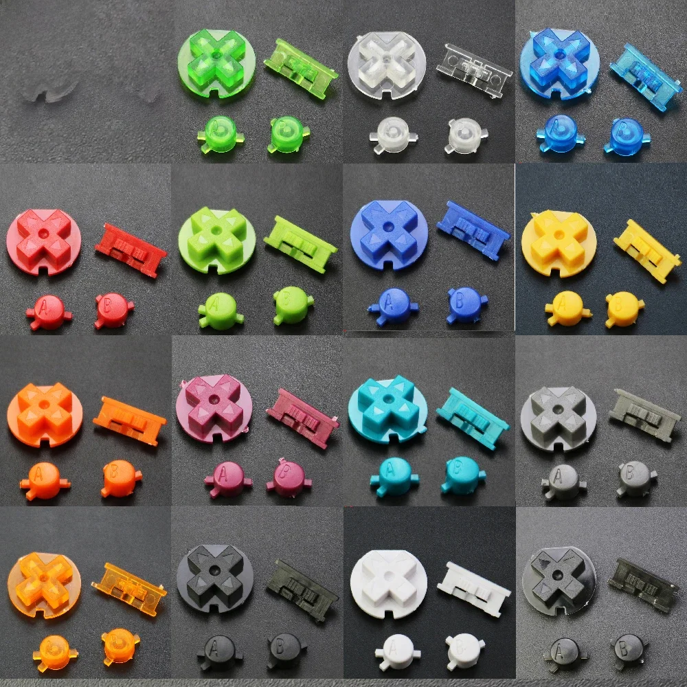 JCD 1 ensemble adapté pour Game boy couleur bouton coque pour GBC couleur boutons GBC jeu remplacement bouton Kit bricolage couleur