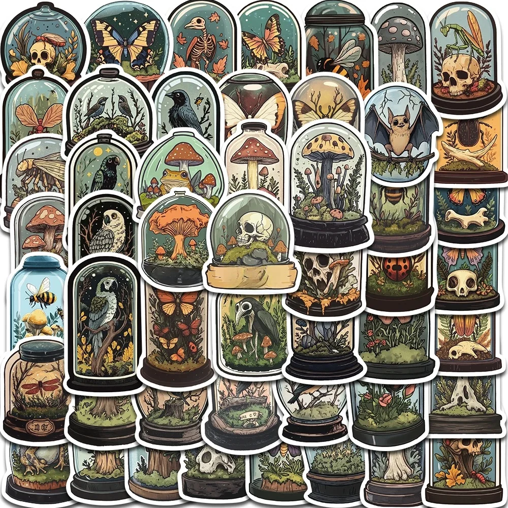 50 pièces dessin animé vinyle autocollants Vintage Harajuku ordinateur portable Scrapbook chambre planche à roulettes téléphone Scrapbook dortoir mur salle Bar décalcomanies