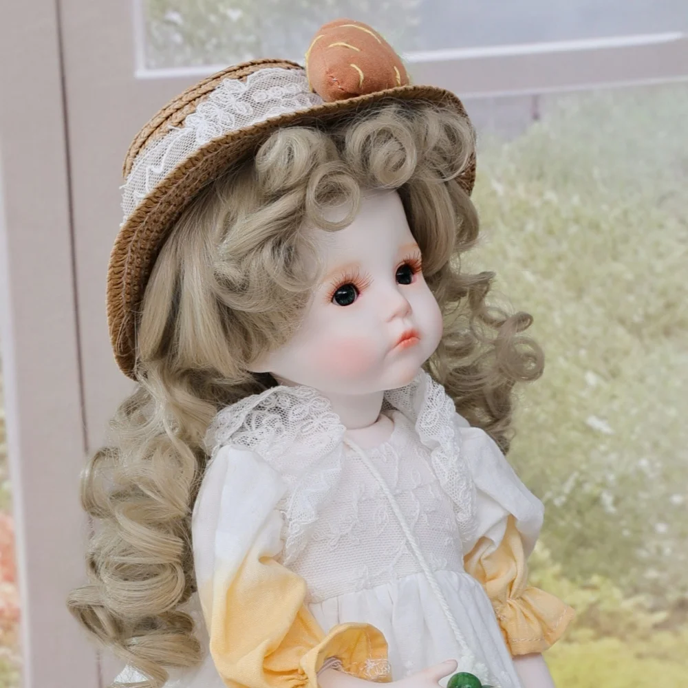 Cloveray 13-дюймовая керамическая реалистичная толстая фарфоровая кукла для всего тела, супер милая ретро-керамическая кукла, платье, съемный художественный подарок