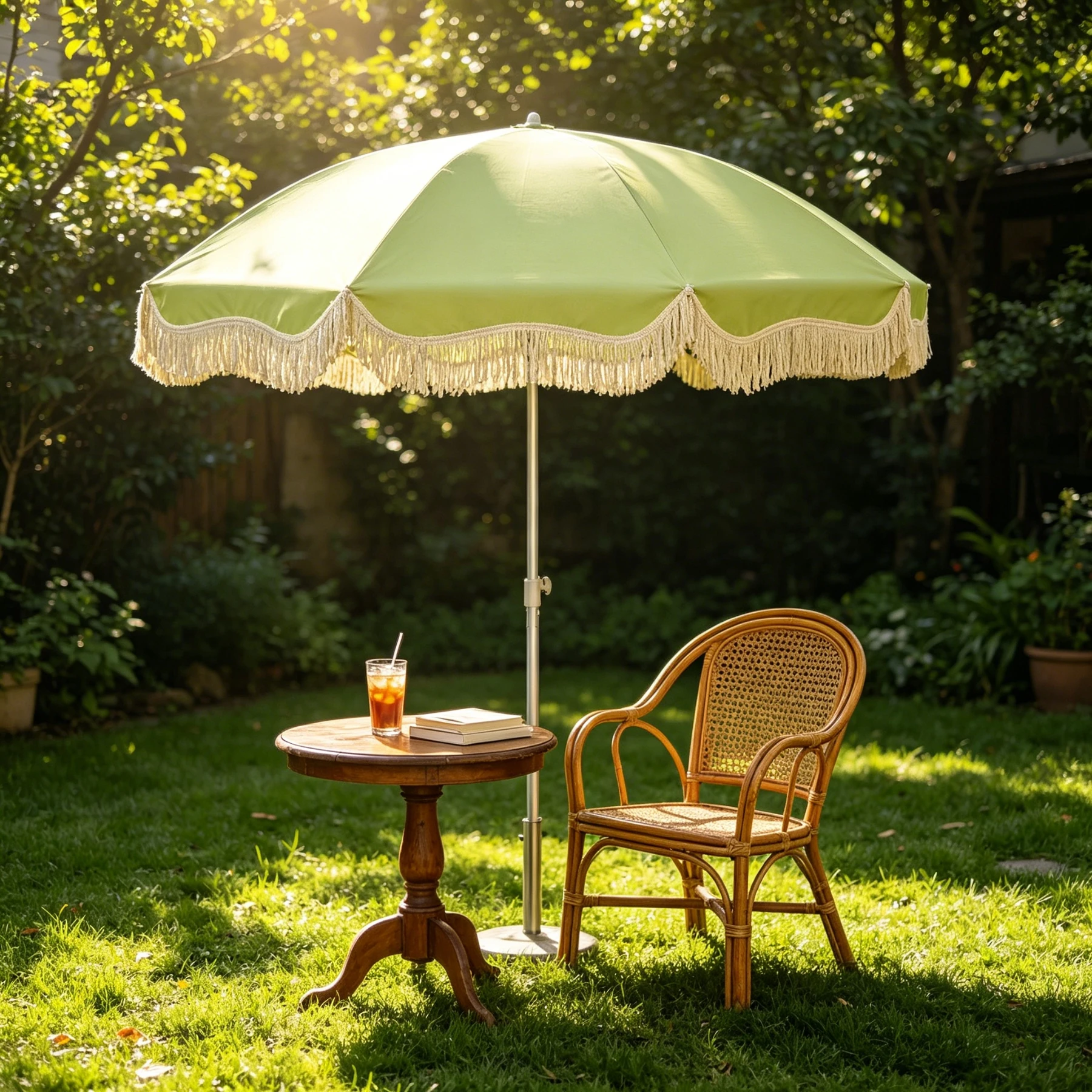 

Садовый зонт-парасоль с бахромой, большой уличный водонепроницаемый зонт для пляжа, патио, двора, солнцезащитный зонт-навес, идеально подходит для торговых палаток