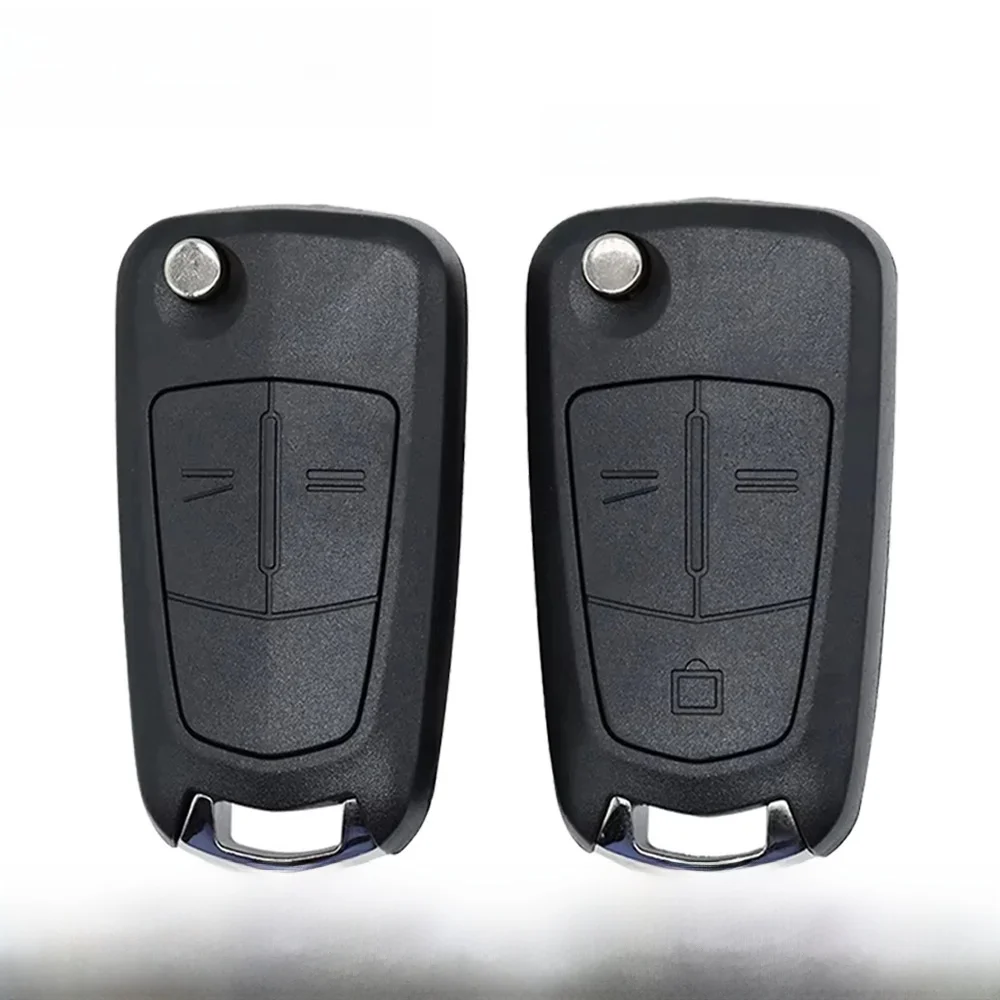 KC pour Opel Vauxhall Corsa D Astra H Zafira B 2004 2005 2006 2007 2008 2013 LOGO d'origine Flip coque de clé de voiture à distance