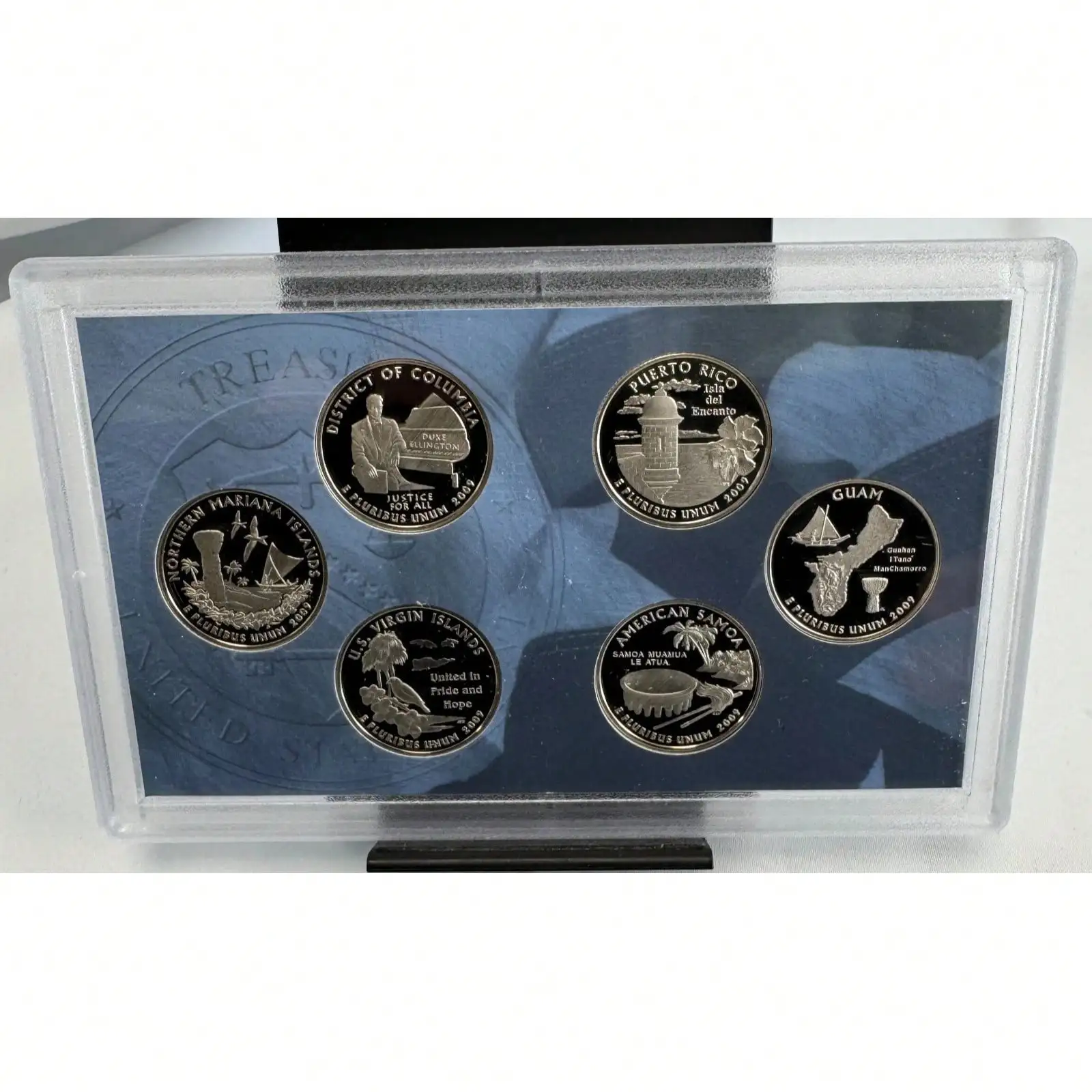 2009 S Proof Quarter Style 6 Piece Collection Set, Special Finish Vintage Series, Classic Currency Theme, Historical Memorabilia Set, Collecting Starter Pack, Desktop Decor Item, Home Library Display, Gift Choice