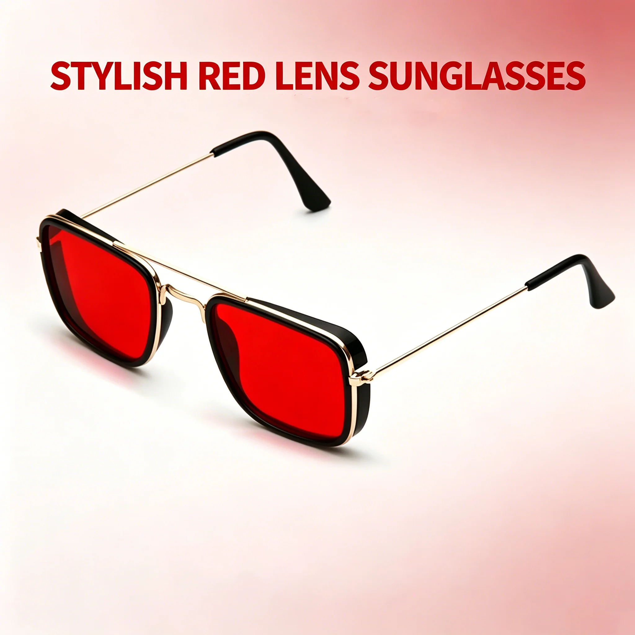 Sonnenbrille mit quadratischem Rahmen, modisch, Retro-Stil, gleicher Filmstil, klassisch, Vintage, UV400-Schutz, Unisex-Brille