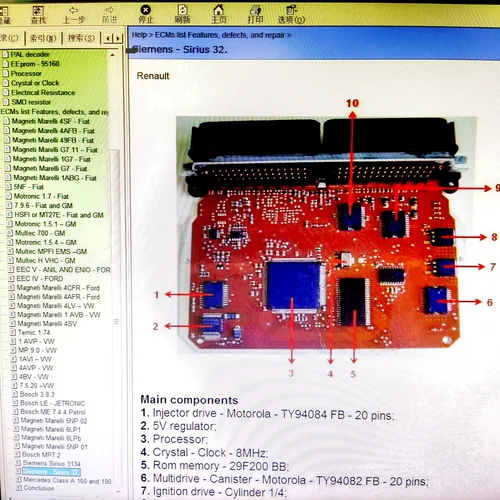 2023 Software de reparación de ECU Módulos de ECU reparación Pinout incluyendo multímetros Transistor EEprom defectos herramienta de reparación de automóviles