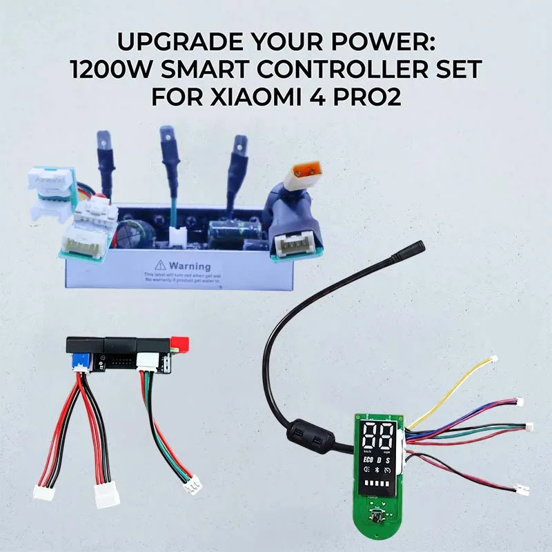 

1200W Display Smart Controller for Xiaomi4 PRO2 Scooter, APP 5 Riding Modes, 24-63V 7-25A Universal Main Board