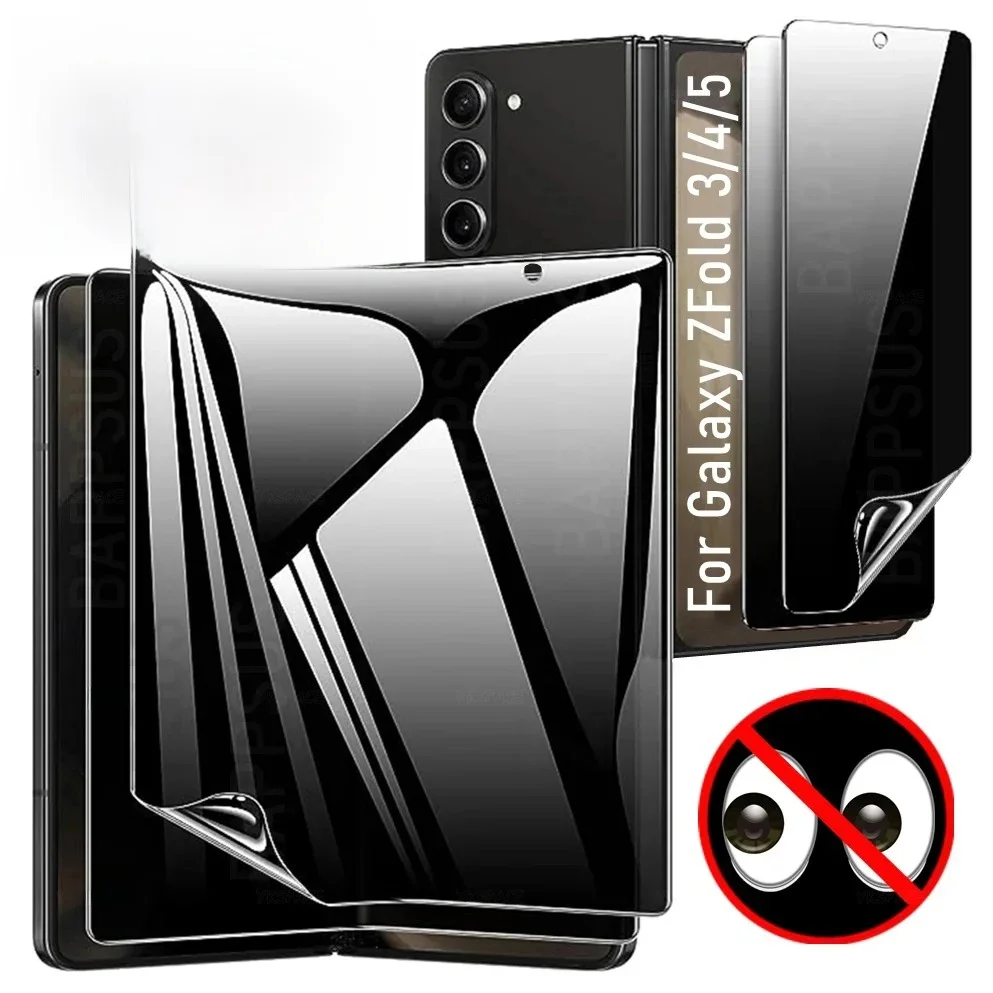 Folia hydrożelowa EPU Anti-Spy Privacy do Honor Magic V VS 2 3 V2 RSR VS2 V3 VS3 V5 V6, miękka zewnętrzna i wewnętrzna ochrona ekranu — zdjęcie produktu 7