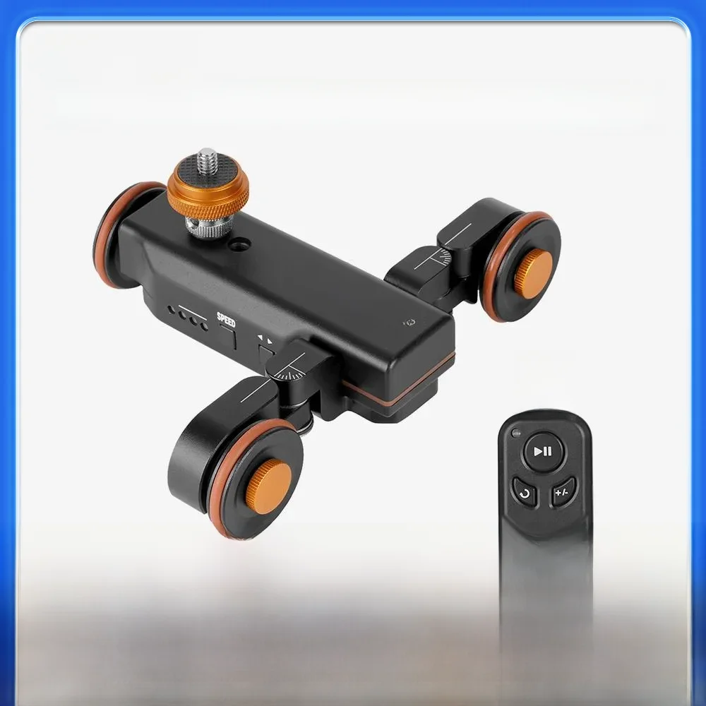 Neewer 3-kołowa bezprzewodowa kamera wideo Dolly 3-biegowa z napędem elektrycznym szyna torowa suwak samochód Dolly kompatybilny z kamerą Gopro — zdjęcie produktu 7