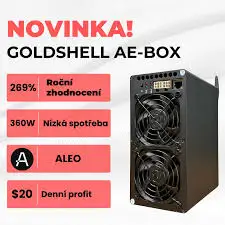 FA BEST OFFER Goldshell AE-BOX Aleo Miner 37 Mh 360w