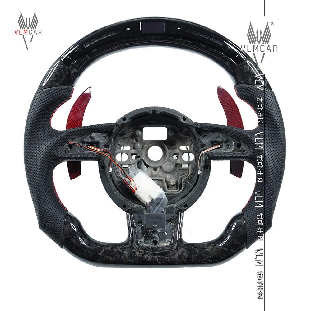 

VLMCAR Private Custom Carbon Fiber Steering Wheel For Audi A1 A4 A5 A6 A7 S5 S7 Car Accessories Led Display Auto Parts Bodykit