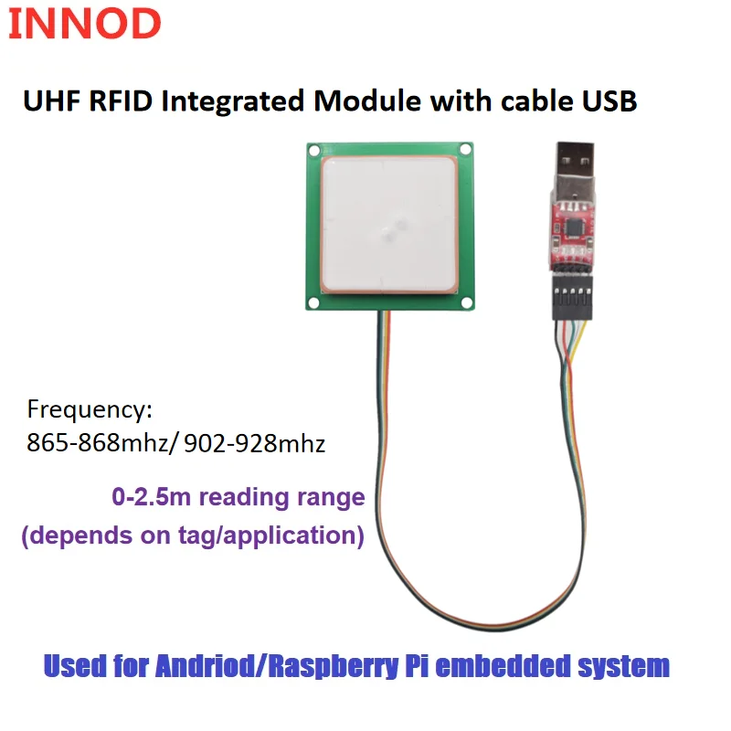 1-3M Mini UHF RFID Reader Module TTL Uart RFID module UHF Free SDK For RFID handheld Terminal Reader Embedded System