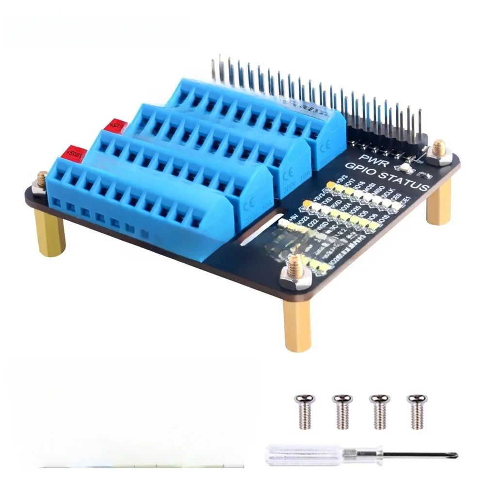 GeeekPi Raspberry Pi GPIO Screw Terminal Hat Expansion Board With Micro Led For Raspberry Pi 5/4B / 3B+ / 3B / Zero / Zero W — zdjęcie produktu 7