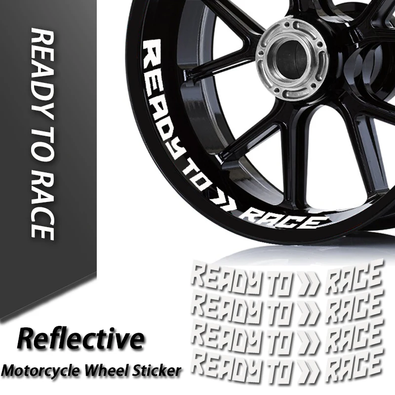 For KTM Adv Duke 390 690 790 890 1190 Rc 1290 Adventure Reflective Motorcycle Wheel Sticker Rim Decals READY TO RACE Accessories