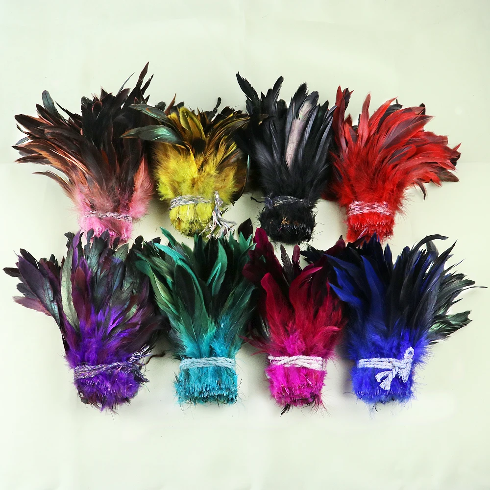 Wholesale Rooster Chicken Cock Feathers Tail DIY Craft Plume Party Wedding Sewing Clothing dress Decor Pluma Jewelry Accessories