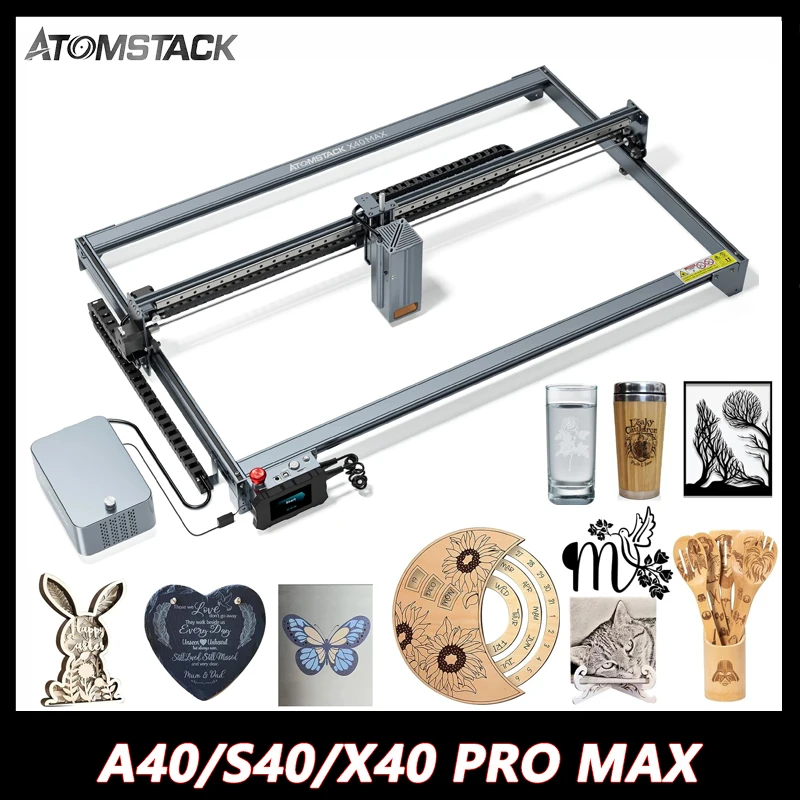 Atomstack A40 S40 X40 Pro Max 210W Laser Engraving Cutting Machine 800*400Mm Area With Air-Assisted Cnc Woodworking Cutting