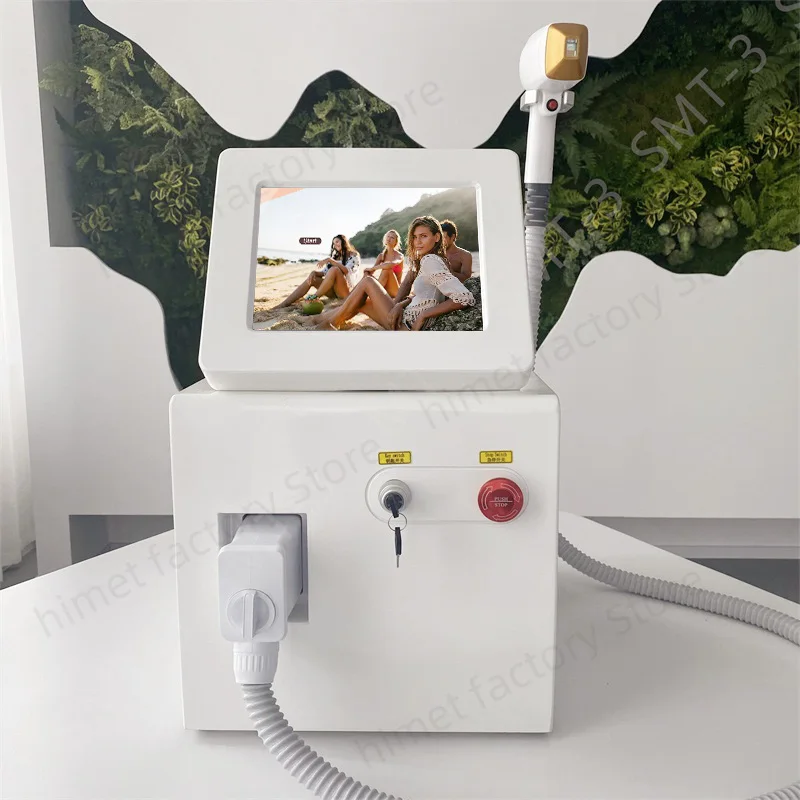 Laser Painless Permanen 3 Wavelength Diode Laser Hair Removal Machine 808NM Ice Platinum Cooling System Beautiful