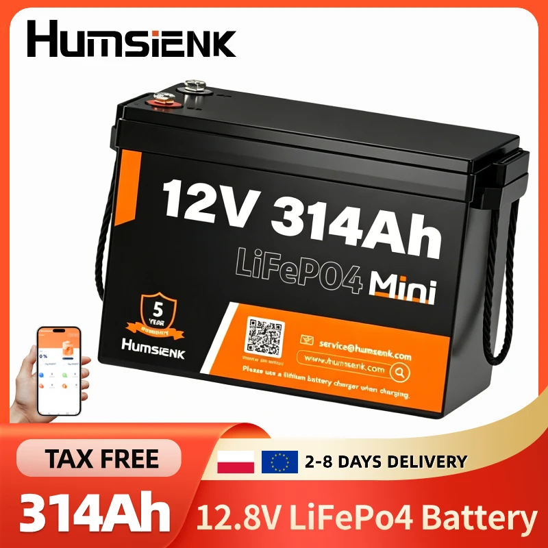 Akumulator LiFePO4 Humsienk 12V 314Ah z BMS 200A, BT, 4019Wh