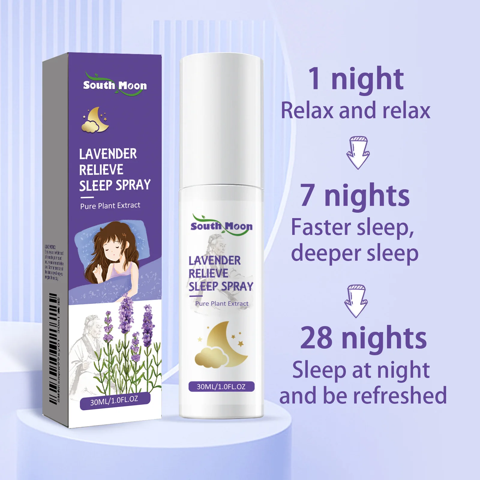 Deep Sleep Spray Improve Sleep Quality Stress Anxiety Headache Relief Insomnia Treatment Aromatherapy Nighttime Sleep Aids Spray