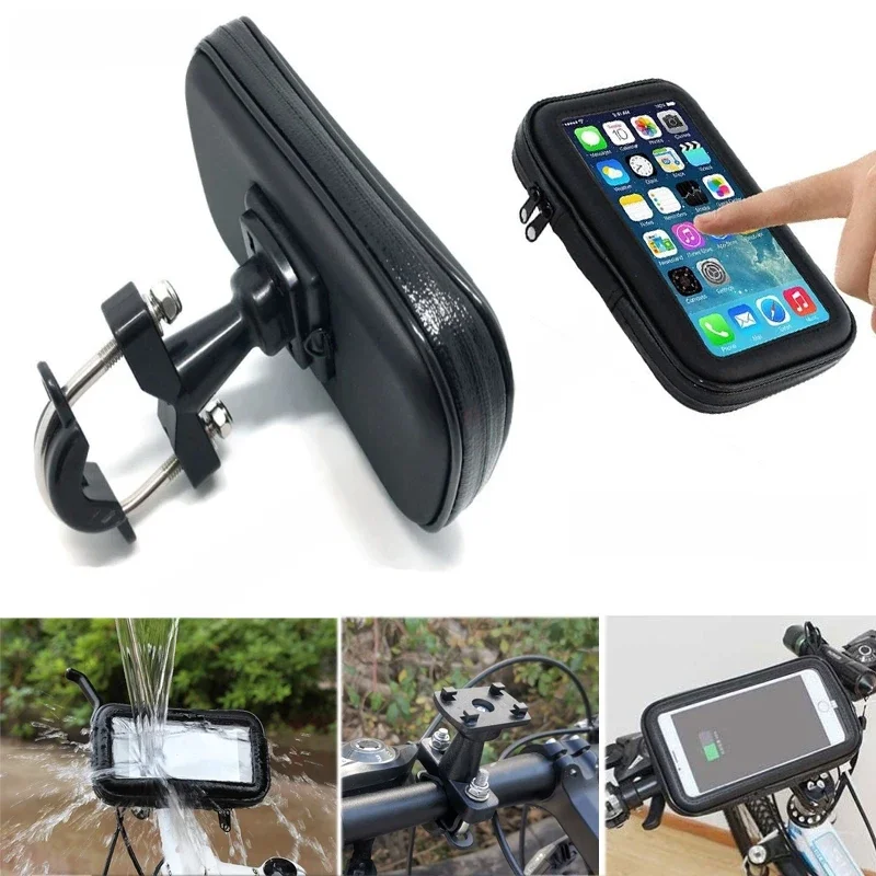 AliExpress NONE Bicycle Motorcycle Phone Holder Waterproof Phone Bag For Samsung Galaxy S20 S21 Ultra M51 S9 Mobile Stand Support Scooter Cover