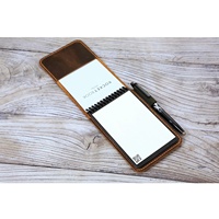 Personalized leather rocketbook mini case cover, leather flip notebook cover case for Rocketbook Notepad mini 3.5 x 5.5 inch