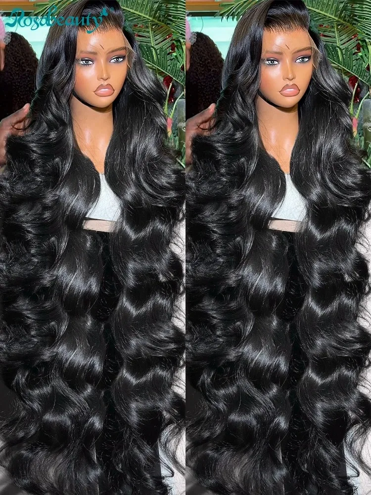 

Body Wave 300 High Density 13x6 HD Lace Frontal Wigs Human Hair 30 40 Inch PrePlucked 13x4 Lace Front Wig For Black Women Remy