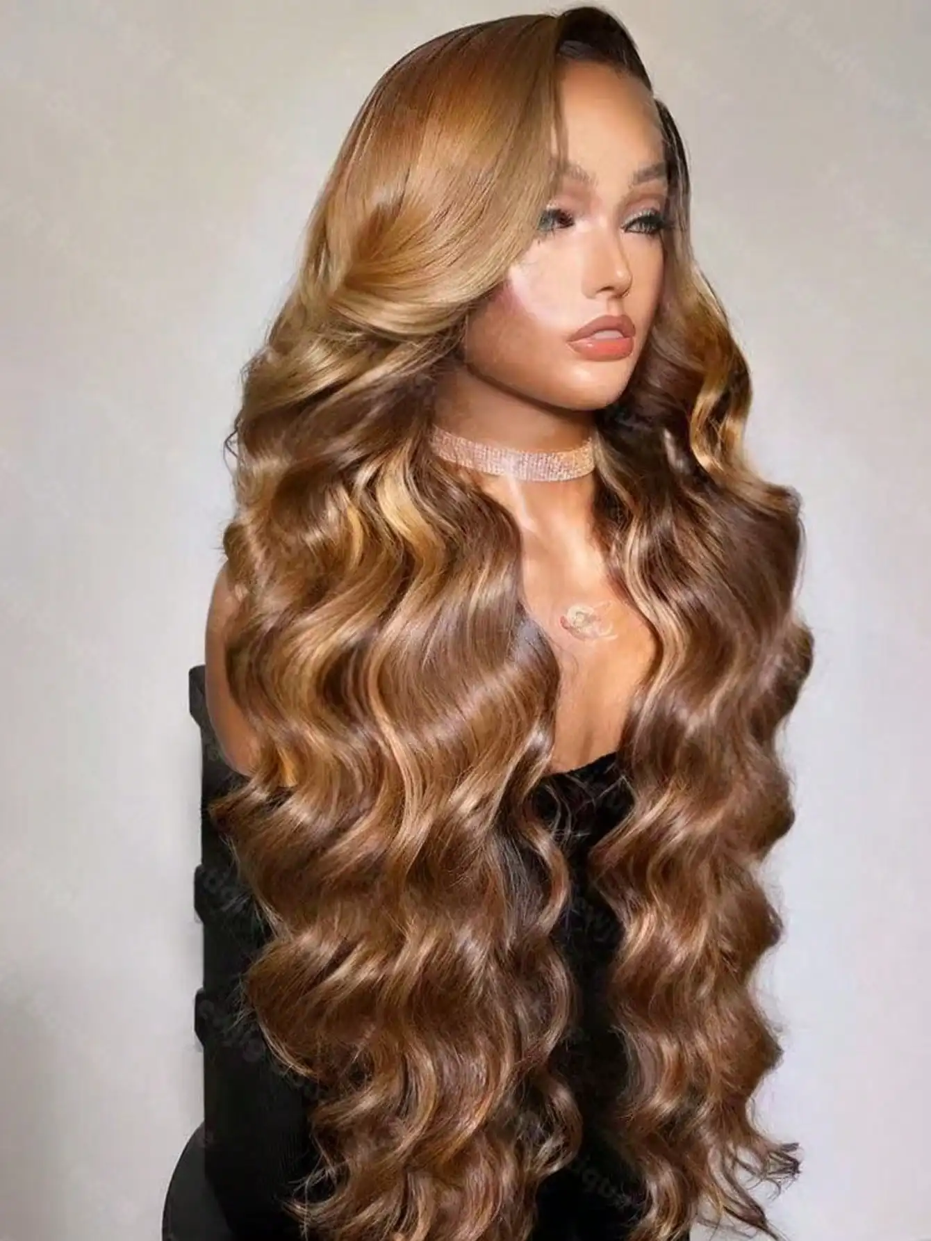 العسل شقراء الدانتيل شعر مستعار أمامي شعر الإنسان تسليط الضوء على الجسم موجة الباروكات قبل قطعها 200 الكثافة شعر مستعار 13X4 HD الدانتيل الباروكة الأمامية 4/27 #1