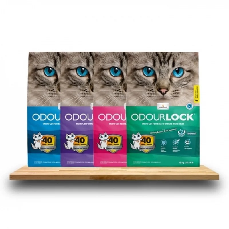 Odourlock Cat Sand 12kg 4 class 1 Original Caming Breeze Lavender Field Baby powder Catlitter 오더락