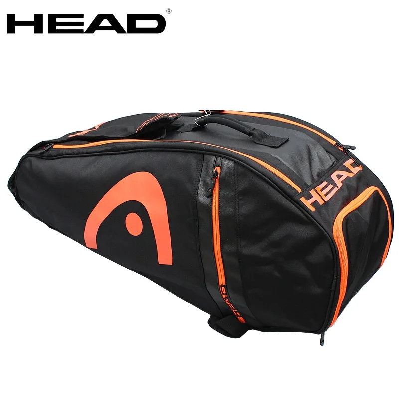 HEAD 6 Packs Tennis Bag 9 Packs Badminton Bag Multi-purpose Sports Bag Single Shoulder Independent Shoe Compartment