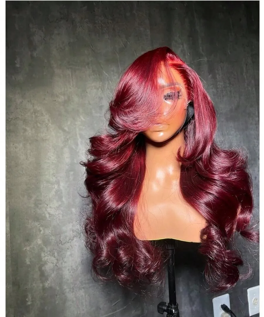 99j Body Wave Human Hair Wigs 13x6 Hd Lace Frontal Human Hair Wigs Transparent Lace Colored Lace Front Wig For Women 32Inch