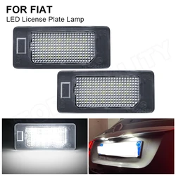 Éclairage de plaque d'immatriculation LED pour Fiat, lampe de planificateur arrière, Canbus No Brave, 500X, 2014, 2015, 2016, 2017, 2018, 2019, 2 pièces