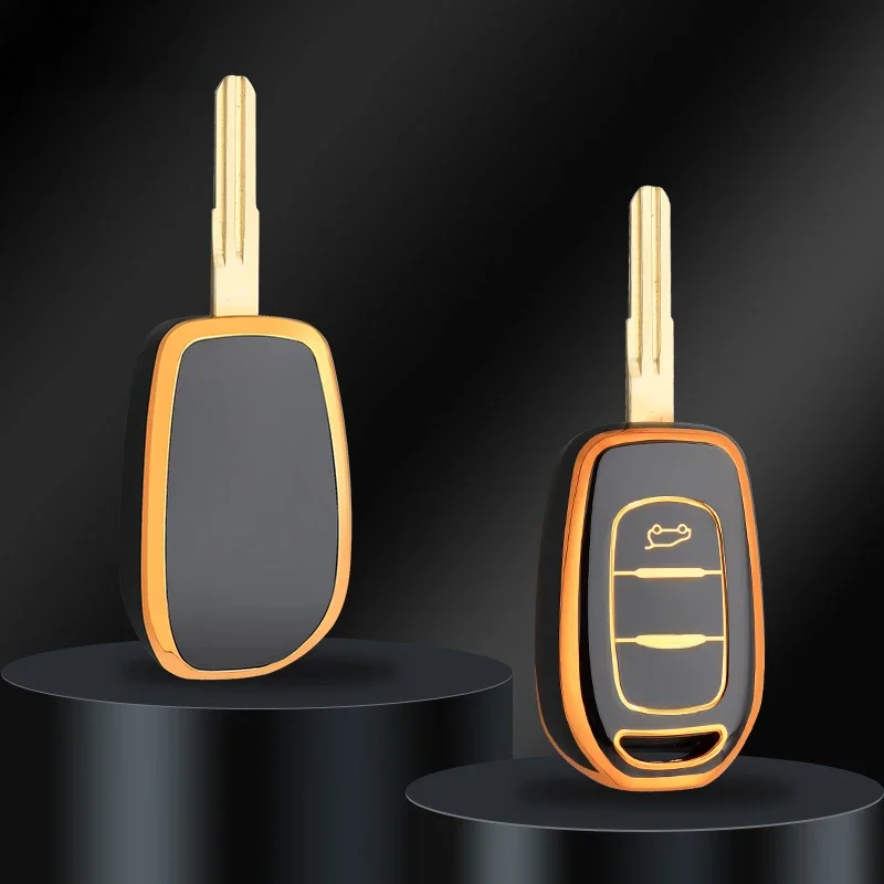 Coque de protection pour clé de voiture en TPU, pour Renault Kwid, symbole de la circulation, pour Dacia Sandero Logan Duster 2016 2017 2018, accessoires Fob, nouveau