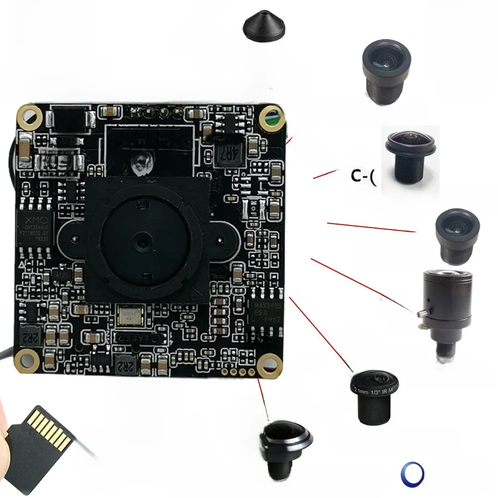 Camhi-Système de caméra de sécurité domestique sans fil, caméra IP, Wi-Fi, mini fente pour carte SD, 5MP, 2MP, 1080P HD, Onvif P2P, taille 38x38mm, audio, technologie