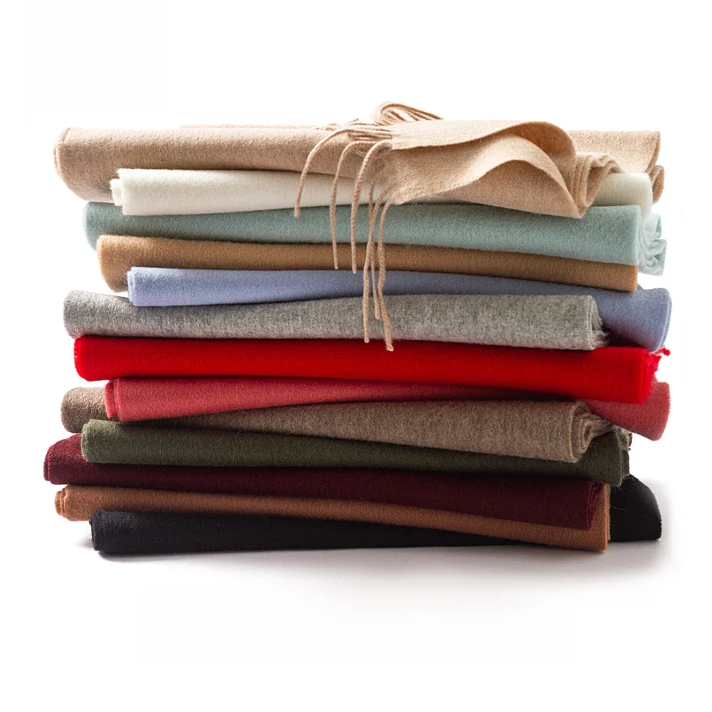 Solidlove wełniany szalik zimowy damski szaliki szaliki dla dorosłych dla pań 100% wełniany szalik kobiety moda kaszmirowe Poncho Wrap — zdjęcie 2