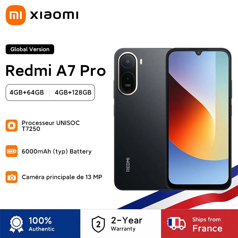 Versione Globale Xiaomi Redmi A7 Pro Smartphone, Batteria da 6000mAh, Display da 6.9" a 120Hz, Fotocamera da 13MP, Xiaomi HyperOS, Cellulare Xiaomi