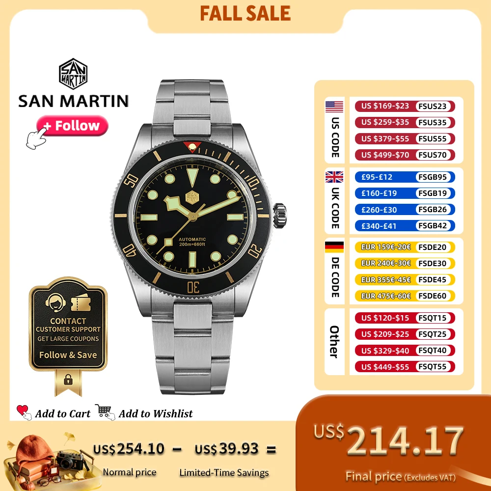 San Martin 40 mm Retro-Luxus-Taucheruhr NH35, automatische mechanische Uhren für Herren mit Saphir, 200 m wasserdicht, leuchtend, SN0008