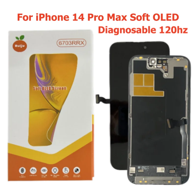 Soft OLED Screen for iPhone 15 Pro Max 120Hz