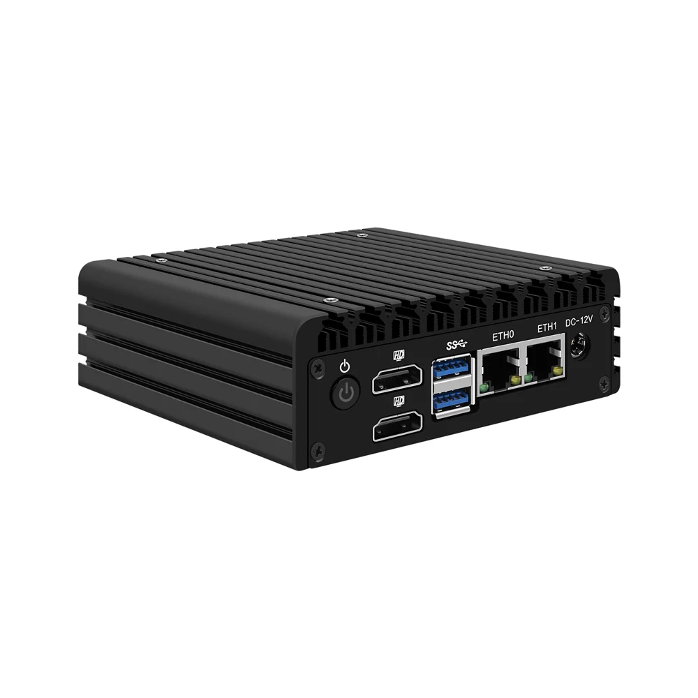 Micro appareil pare-feu HUNmersible, Mini PC, RJ56, OPNsense, Explo, Routeur PC, AES-NI,2x226 V 2.5GbE LAN, 2 x HDMI2.0, 2 x USB3.2