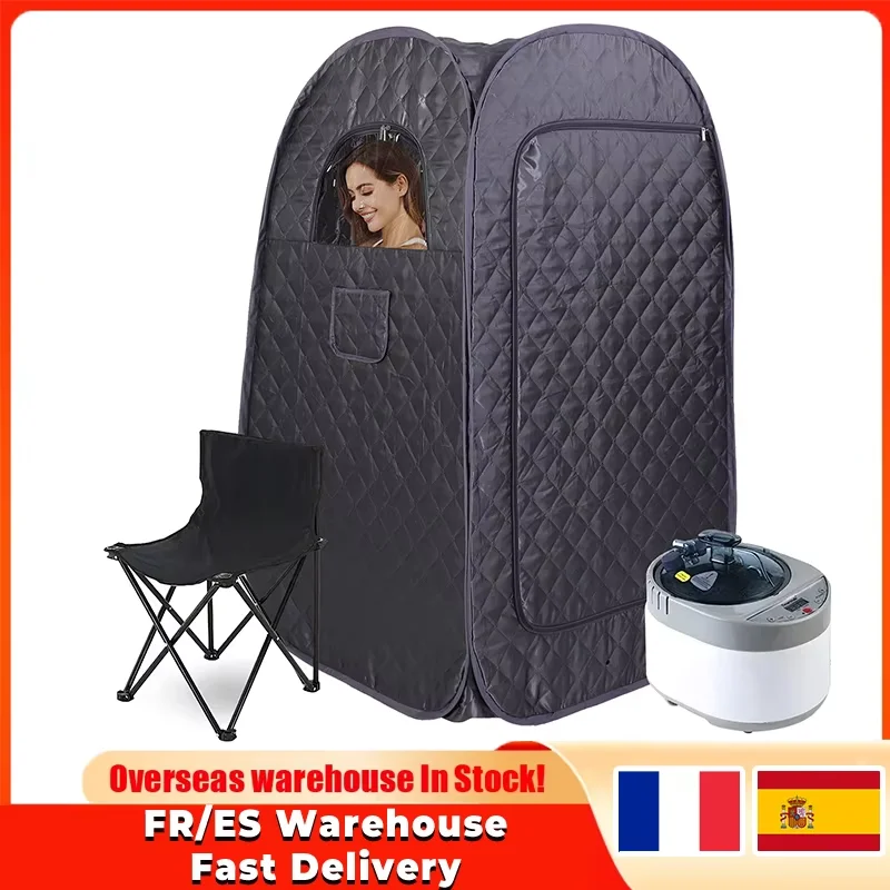 Portable Portable Steam Sauna With 3L 1000W Steam teacher And remove SPA Tent for Home Bathing Hydrotherapy light Loss & dethox