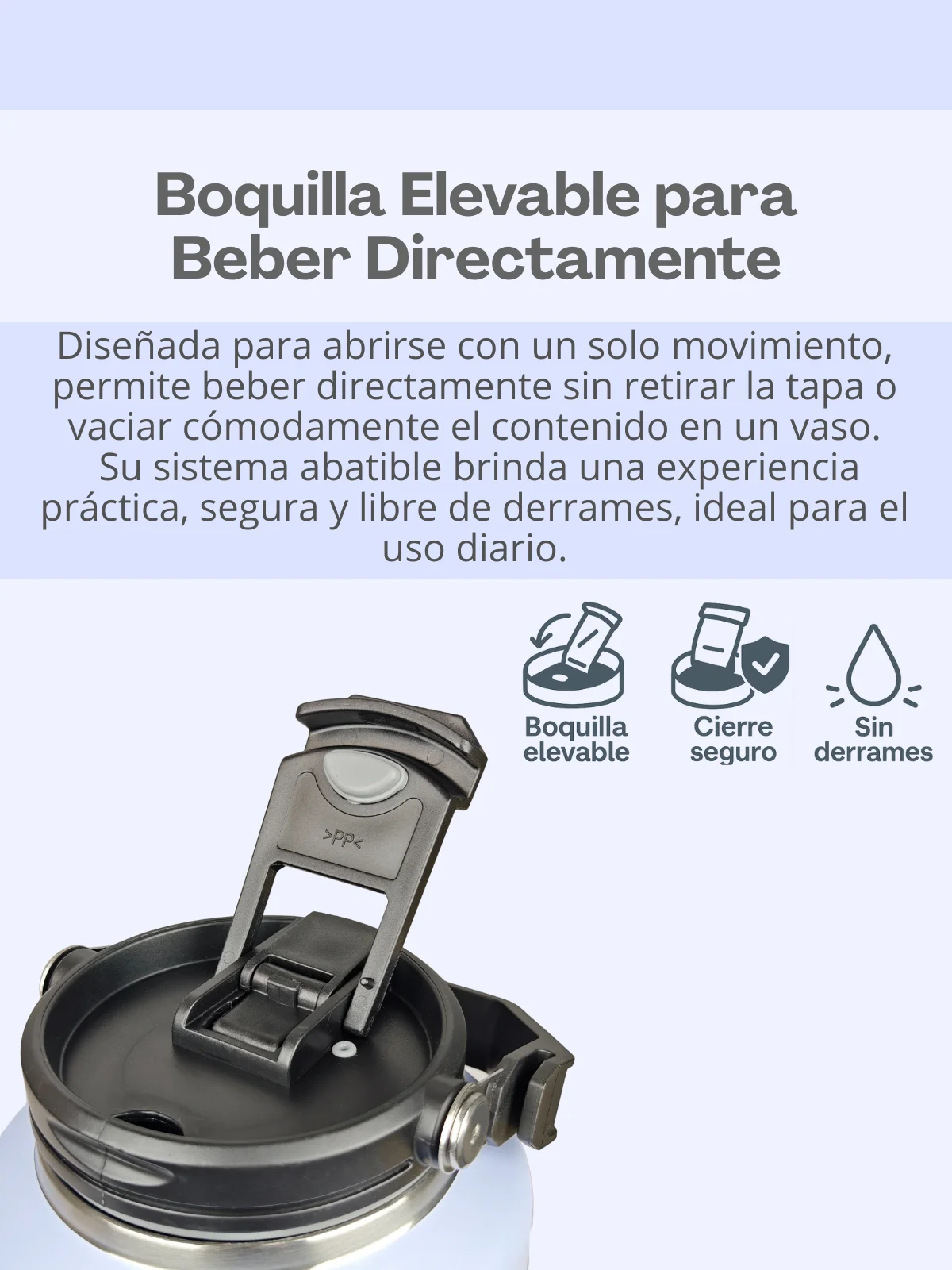 Pya-6 Food Grade 304 Sus ترمس من الفولاذ المقاوم للصدأ سعة 2000 مل مع جدار عازل مزدوج، مقبض مريح معزز، إغلاق مانع للتسرب وتصميم عصري متوفر بألوان متعددة غير لامعة للمشروبات #4