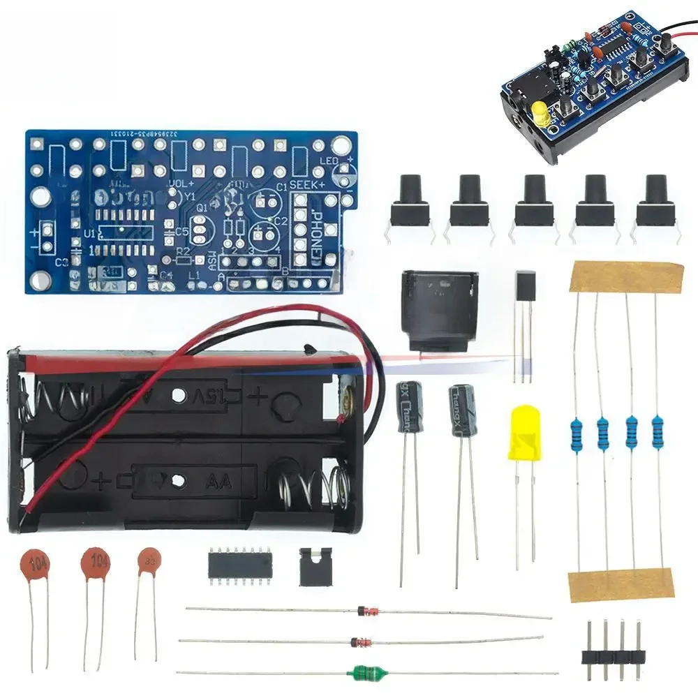 Zestawy elektroniczne DIY Bezprzewodowy moduł odbiornika stereo FM PCB 76 MHz-108 MHz DC 1,8 V-3,6 V — zdjęcie 2