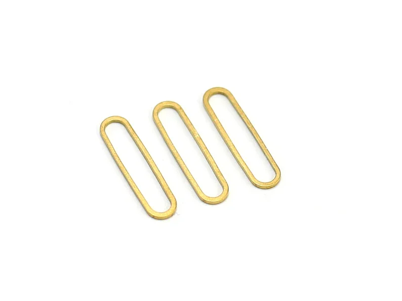 50pcs Brass Charms, Long oval Earring Charms, 25.2x6x1mm, Geometric brass findings, Jewelry making supplies-R1896