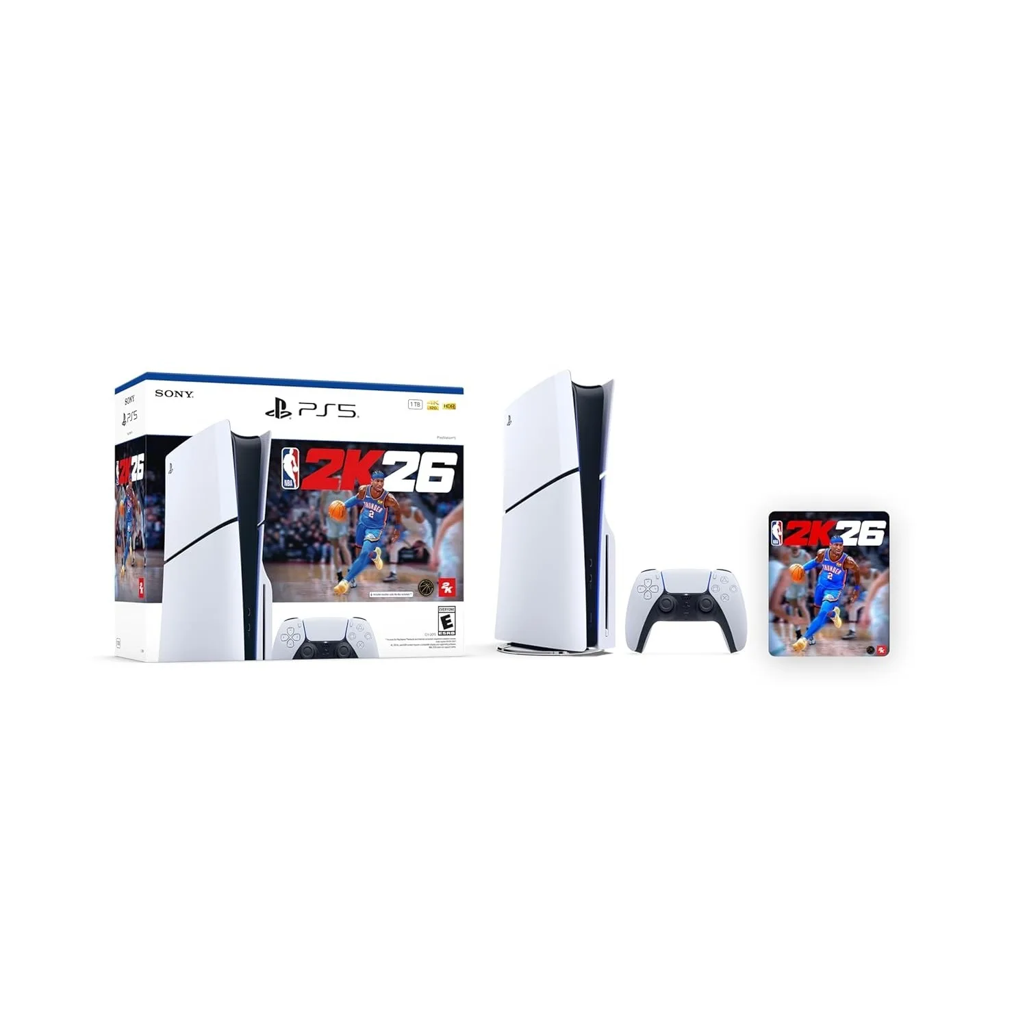 وحدة تحكم Sony PlayStation 5 - حزمة NBA 2K26 - تتضمن وحدة تحكم DualSense اللاسلكية - نظام ألعاب 4K #1
